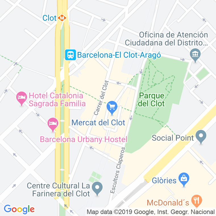Código Postal calle Mercat, Del, plaça (Impares Del 1 Al Final)  (Pares Del 2 Al Final) en Barcelona
