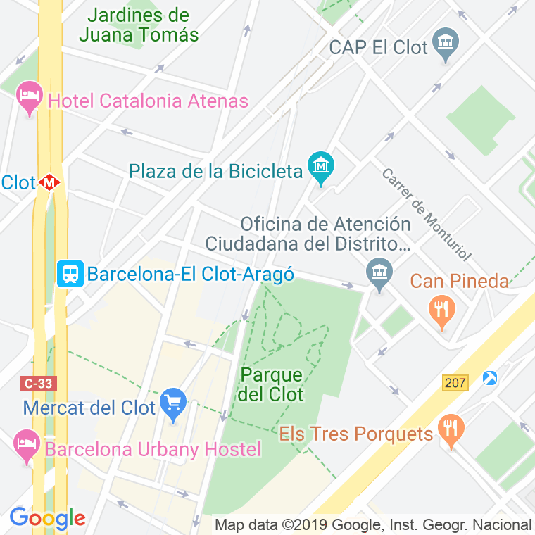 Código Postal calle Municipi en Barcelona