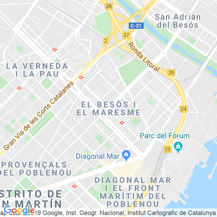Código Postal calle Barri Besos S.o. en Barcelona