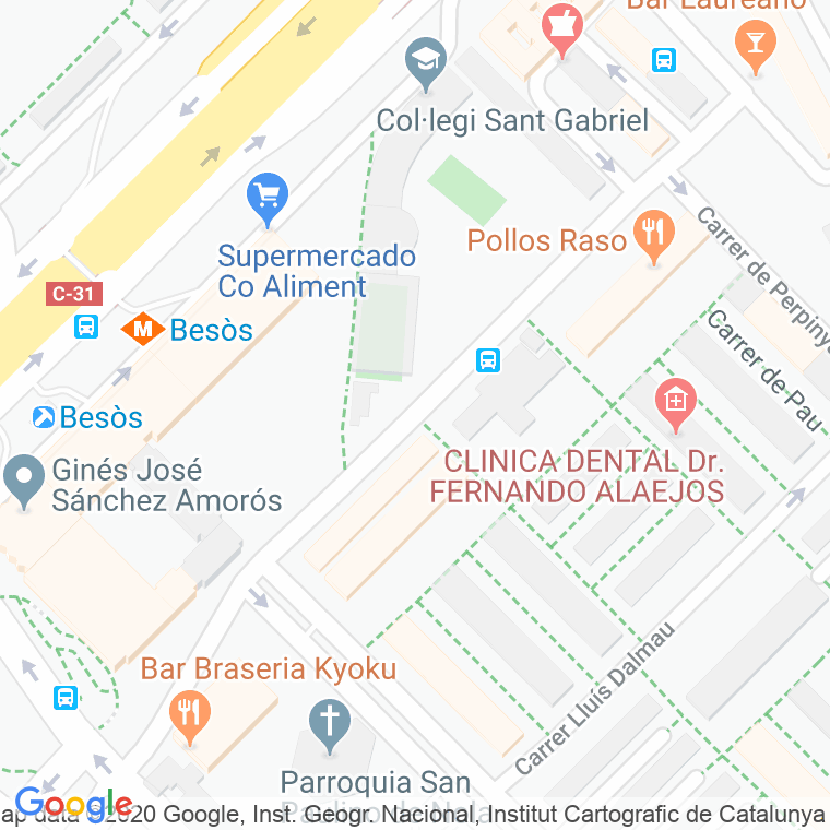 Código Postal calle Bernat Metge   (Impares Del 9 Al Final)  (Pares Del 2 Al Final) en Barcelona