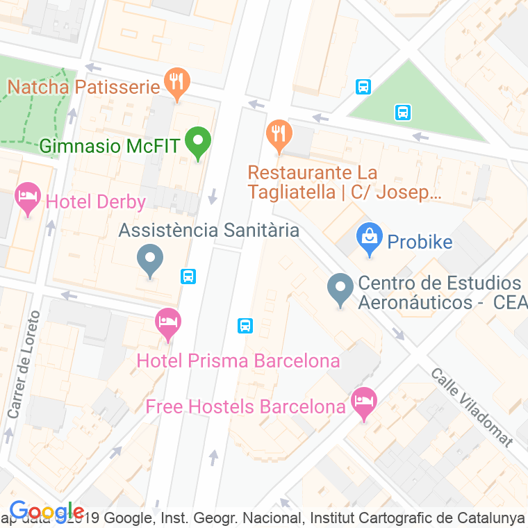 Código Postal calle Diagonal, avinguda (Impares Del 1 Al 99)  (Pares Del 2 Al 114) en Barcelona