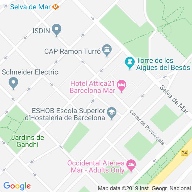 Código Postal calle Ferrers en Barcelona