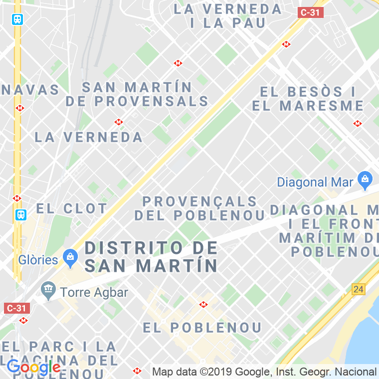 Código Postal calle Fluvia   (Impares Del 1 Al 129)  (Pares Del 2 Al 120) en Barcelona