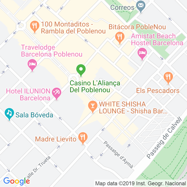 Código Postal calle Massaguer De Pallars, passatge en Barcelona