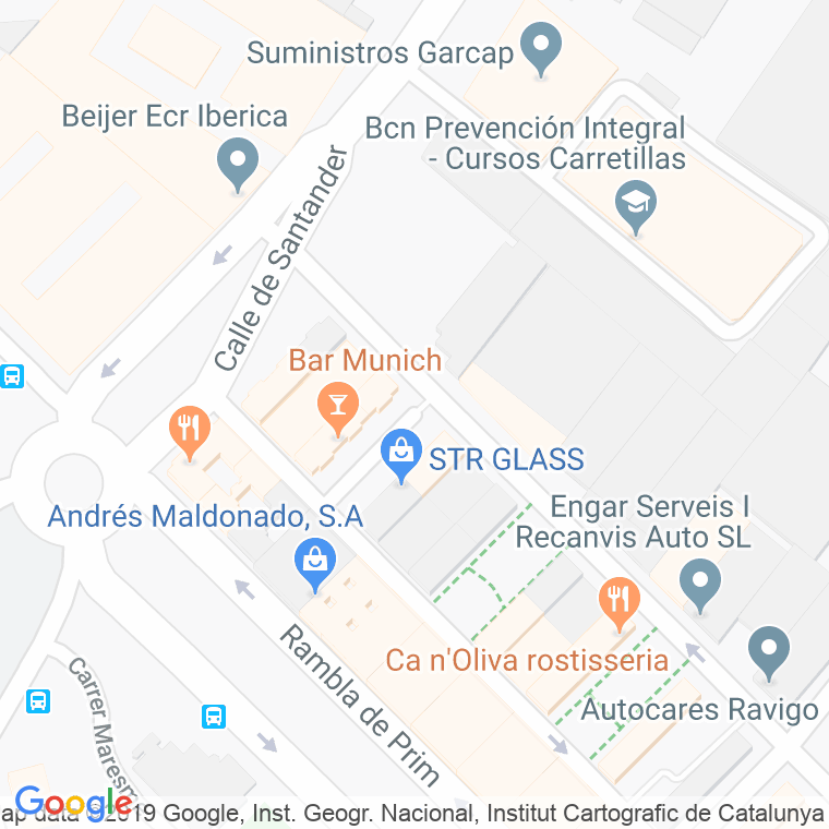 Código Postal calle Casa Llarga, De, passatge en Barcelona