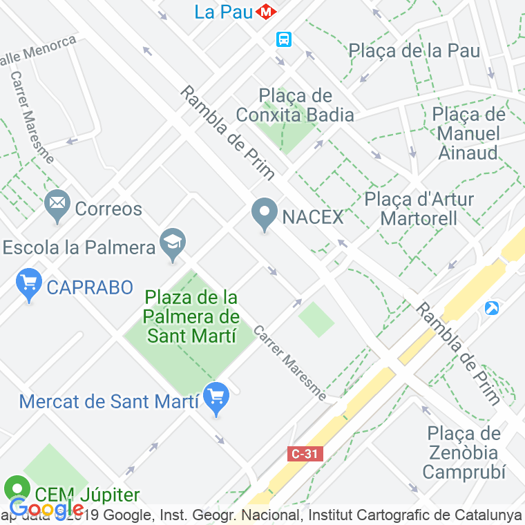 Código Postal calle Dolça De Provença, De en Barcelona