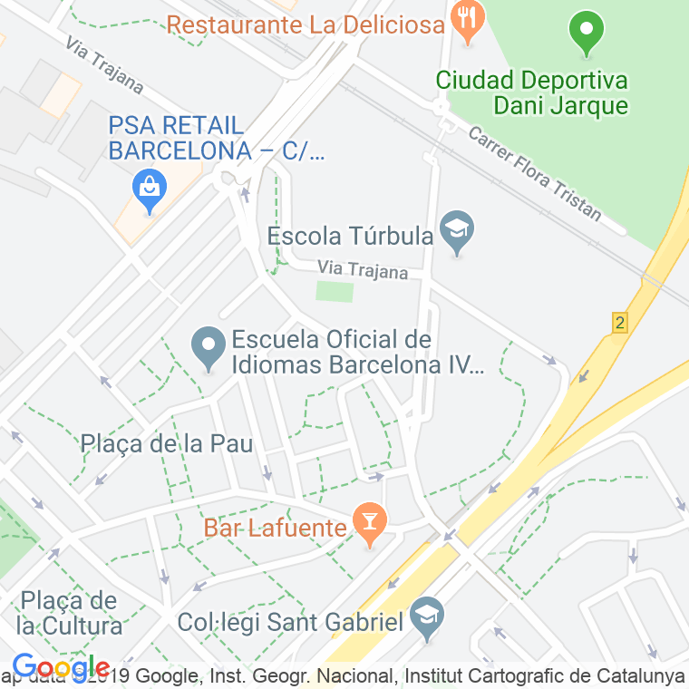 Código Postal calle Extremadura en Barcelona