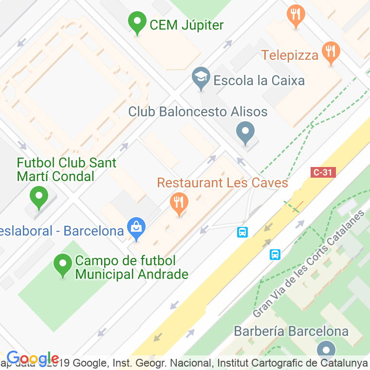 Código Postal calle Jordi Rubio I Balaguer en Barcelona