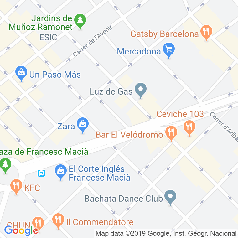 Código Postal calle Marimon, passatge en Barcelona
