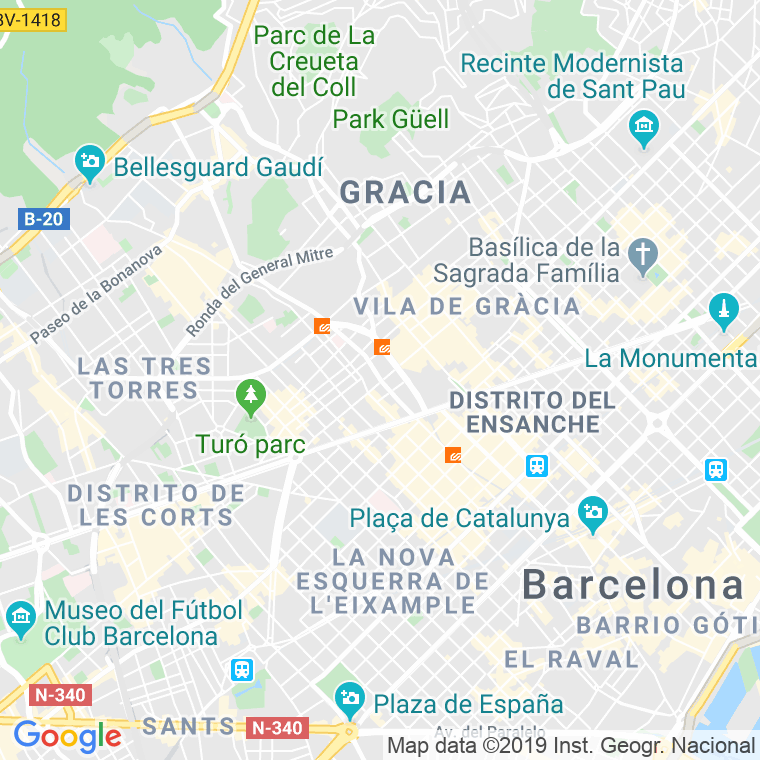 Código Postal calle Balmes   (Impares Del 371 Al Final)  (Pares Del 370 Al Final) en Barcelona