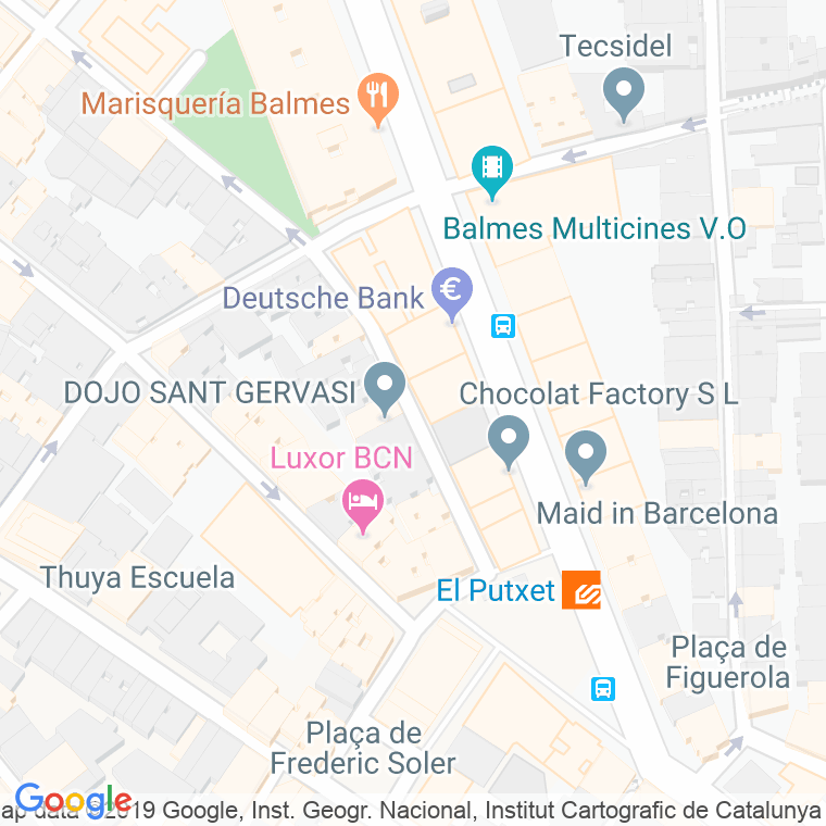 Código Postal calle Buscarons en Barcelona
