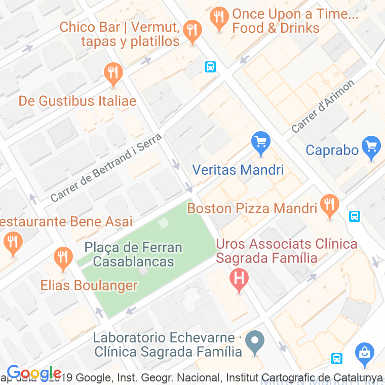 Código Postal calle Cerignola en Barcelona