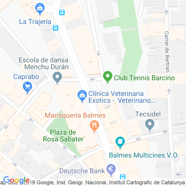 Código Postal calle Narcisa Freixas, plaça en Barcelona