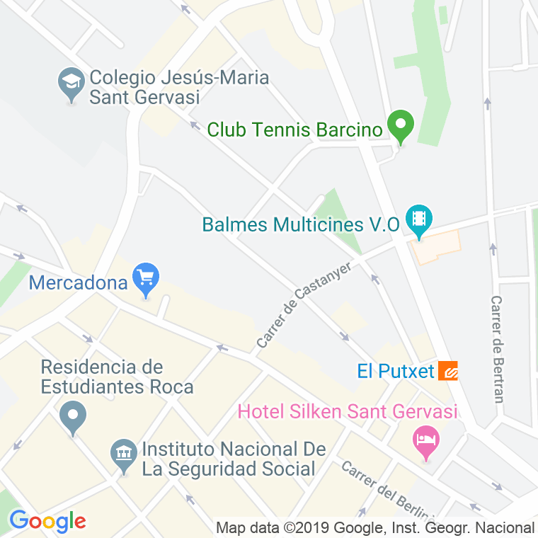 Código Postal calle Teodora Lamadrid en Barcelona