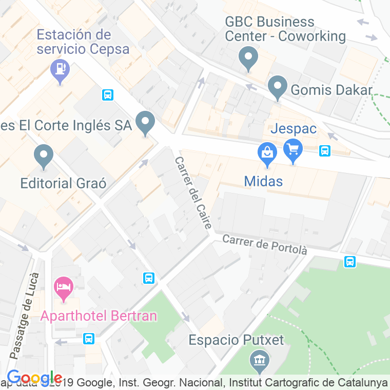 Código Postal calle Caire, El en Barcelona
