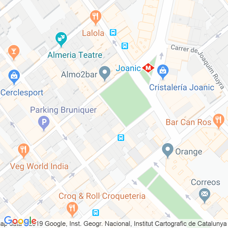 Código Postal calle Joanic, plaça en Barcelona