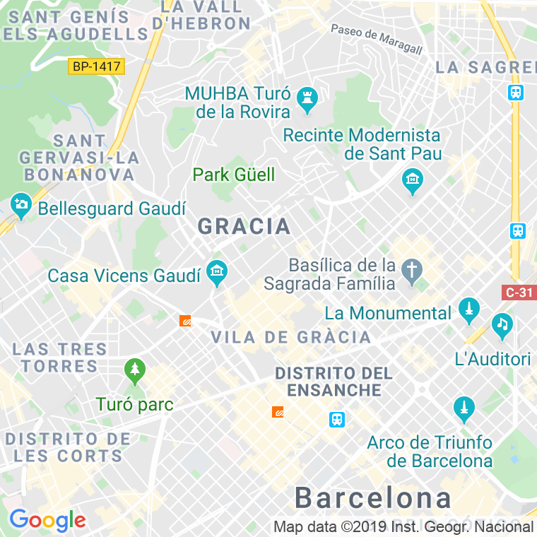 Código Postal calle Manuel Torrente, De, plaça en Barcelona
