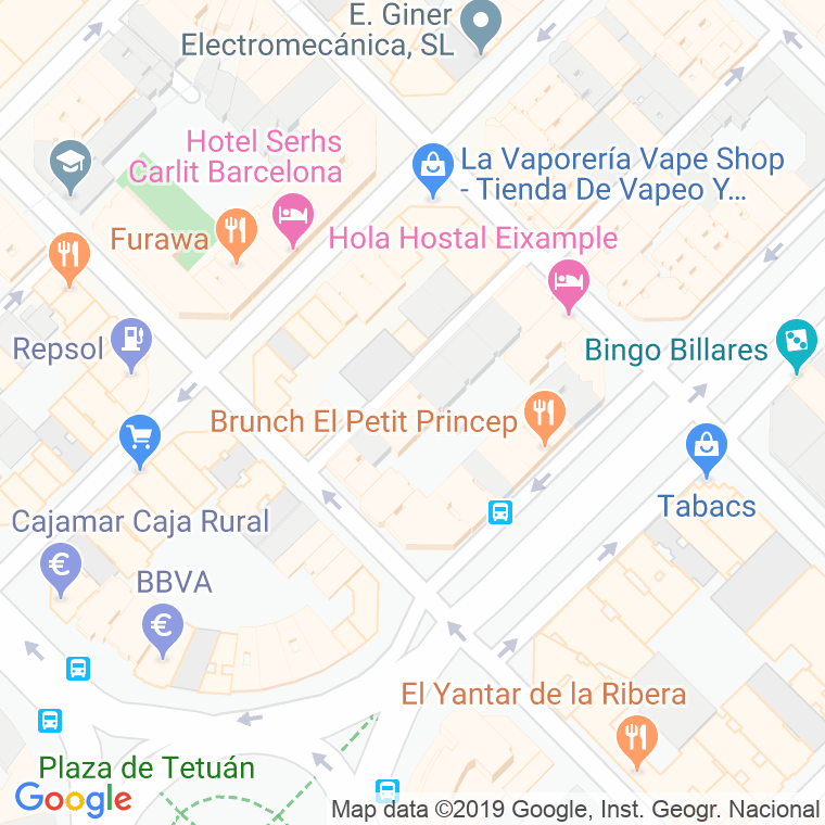 Código Postal calle Clip, passatge en Barcelona