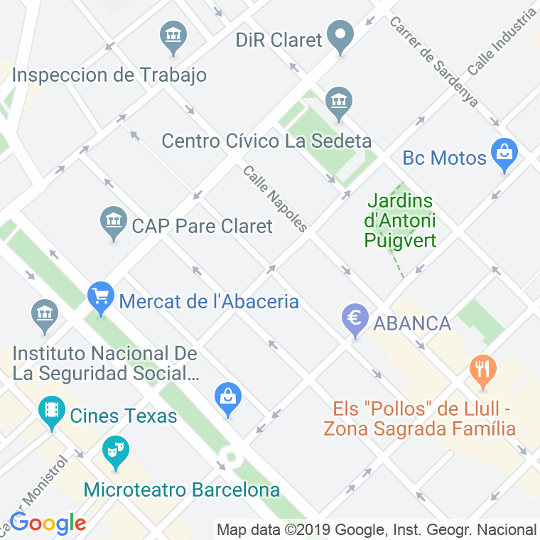 Código Postal calle Grassot en Barcelona