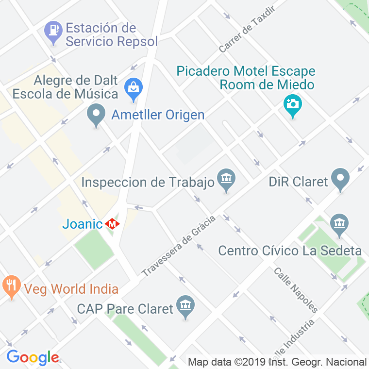 Código Postal calle Hipolit Lazaro en Barcelona