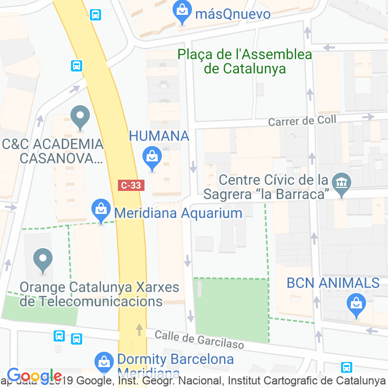 Código Postal calle Filipines, De Les en Barcelona