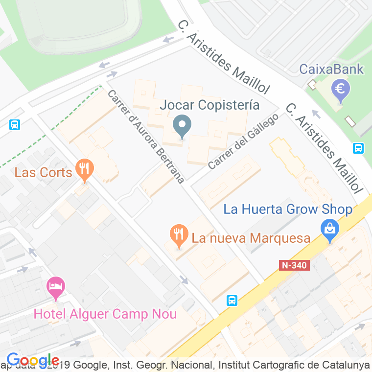 Código Postal calle Aurora Bertrana, D' en Barcelona