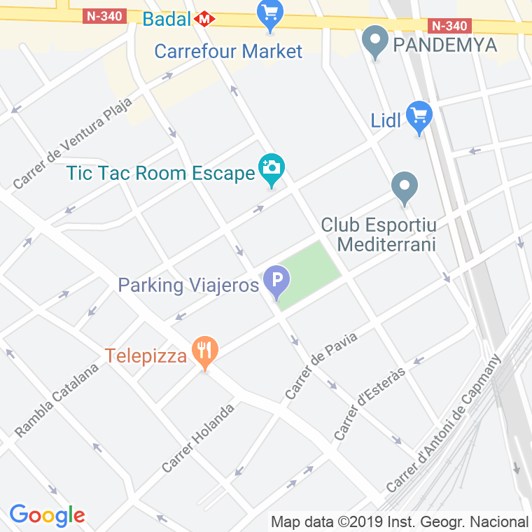 Código Postal calle Bacardi   (Impares Del 1 Al Final)  (Pares Del 2 Al Final) en Barcelona