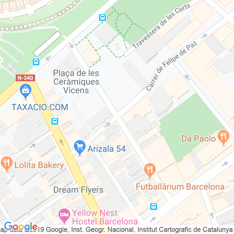 Código Postal calle Benavent en Barcelona