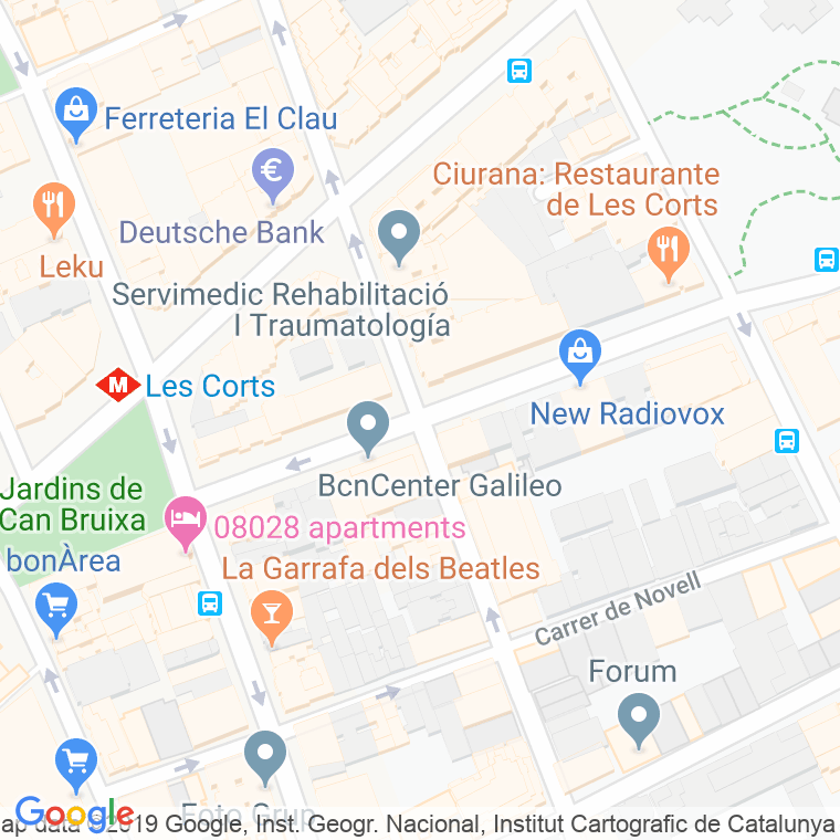 Código Postal calle Can Bruixa, De   (Impares Del 1 Al 19)  (Pares Del 2 Al 22) en Barcelona