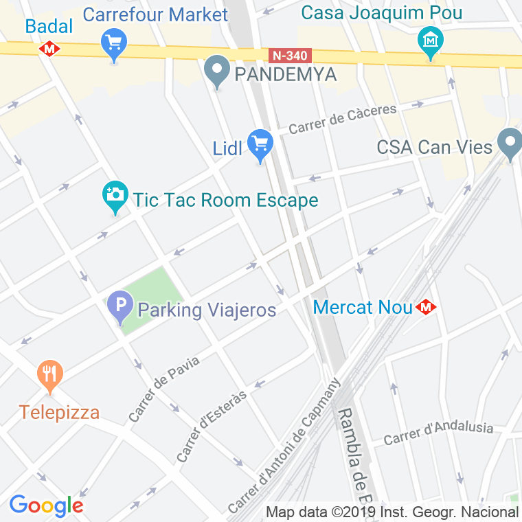 Código Postal calle Canalejas en Barcelona