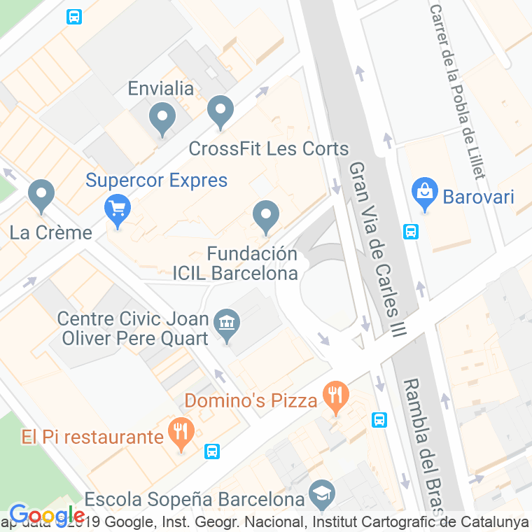 Código Postal calle Conxita Supervia en Barcelona