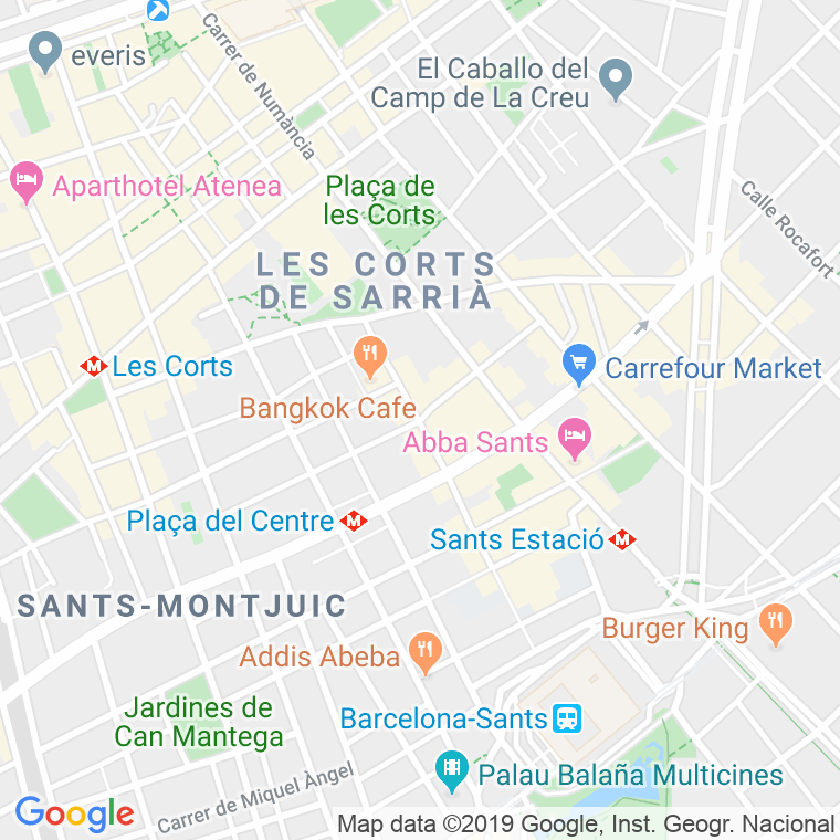 Código Postal calle Caballero   (Impares Del 85 Al Final)  (Pares Del 70 Al Final) en Barcelona