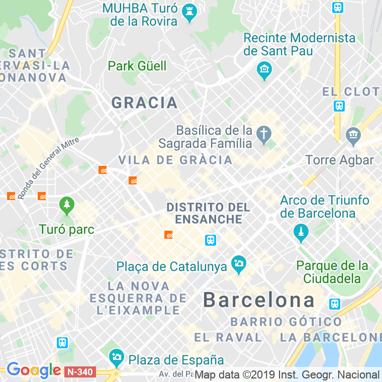 Código Postal calle Corsega   (Impares Del 1 Al 159)  (Pares Del 2 Al 166) en Barcelona