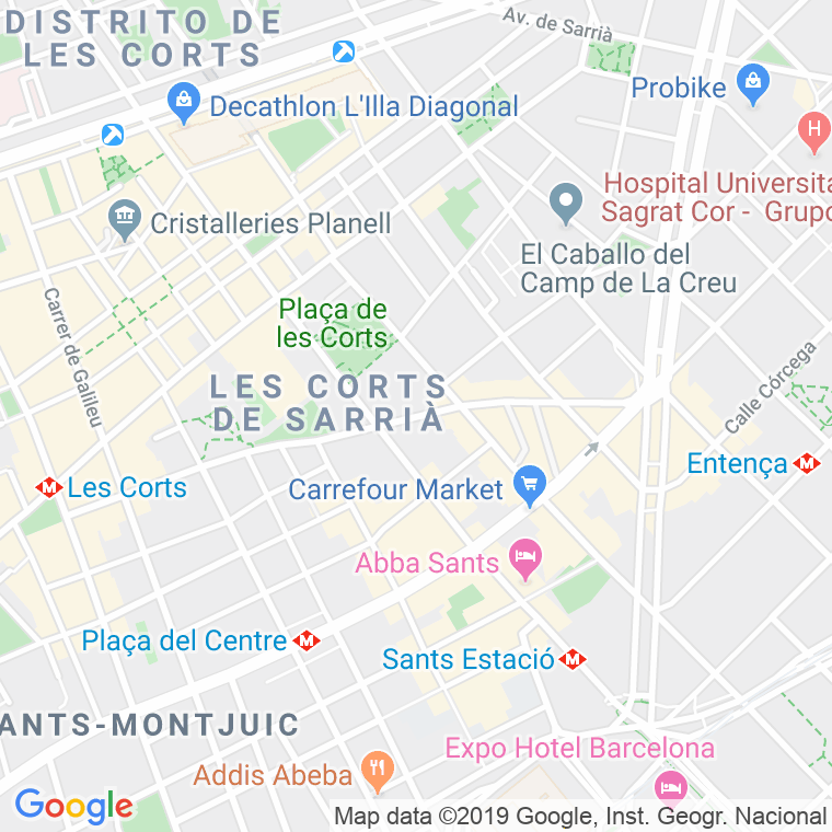 Código Postal calle Marques De Sentmenat   (Impares Del 39 Al Final)  (Pares Del 46 Al Final) en Barcelona