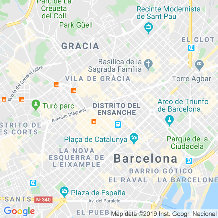 Código Postal calle Provença   (Impares Del 1 Al 117)  (Pares Del 2 Al 140) en Barcelona