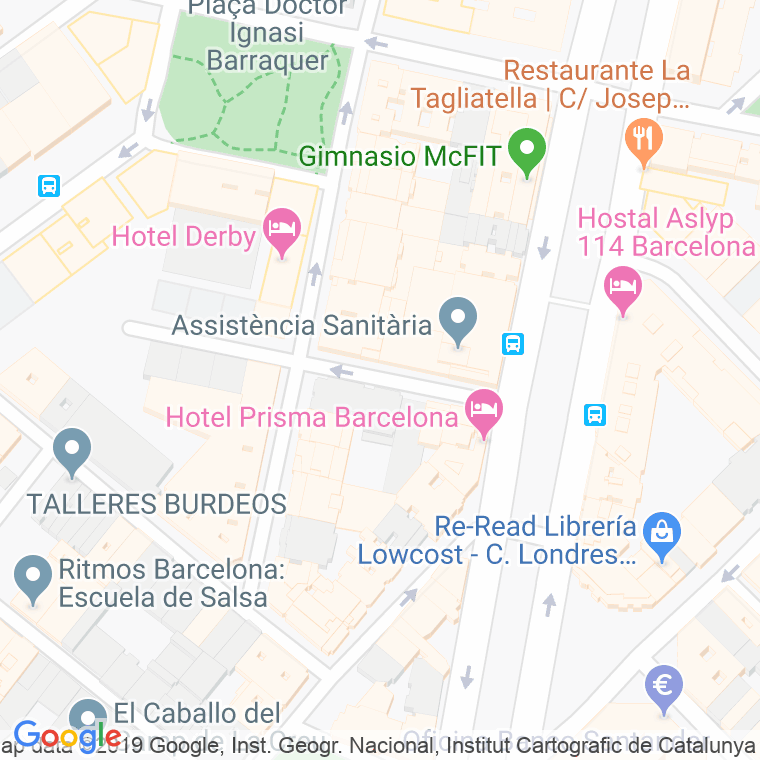 Código Postal calle Rita Bonnat en Barcelona