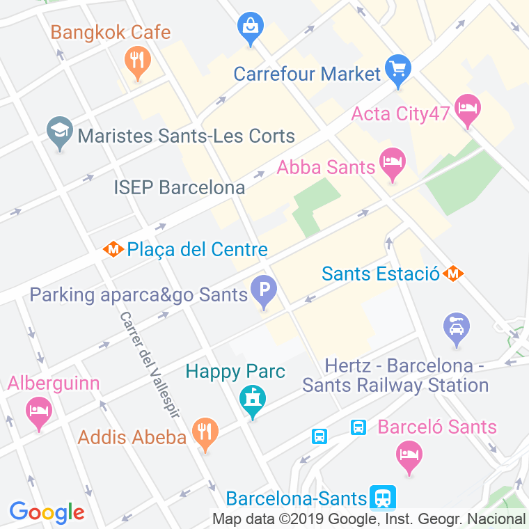 Código Postal calle Robrenyo   (Impares Del 75 Al Final)  (Pares Del 80 Al Final) en Barcelona