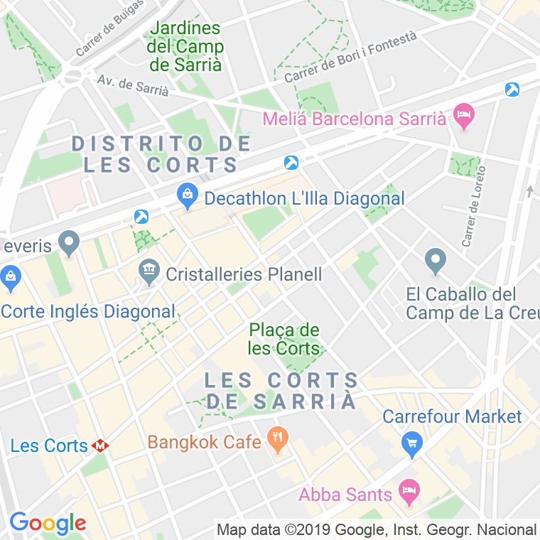 Código Postal calle Taquigraf Garriga   (Impares Del 53 Al Final)  (Pares Del 54 Al Final) en Barcelona