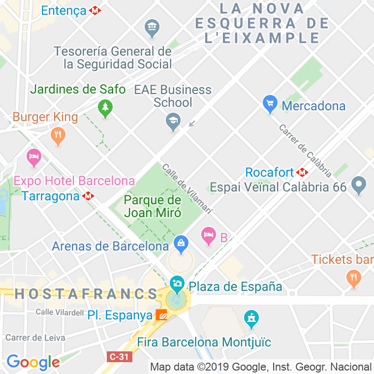 Código Postal calle Vilamari   (Impares Del 101 Al Final)  (Pares Del 136 Al Final) en Barcelona