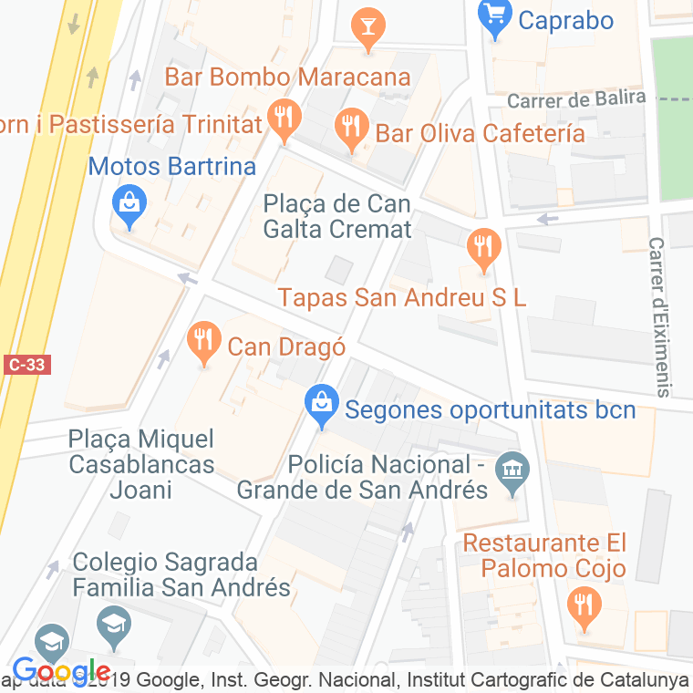 Código Postal calle Arquimedes en Barcelona