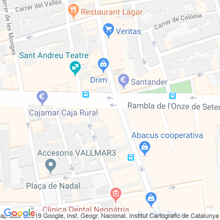 Código Postal calle Colombia en Barcelona