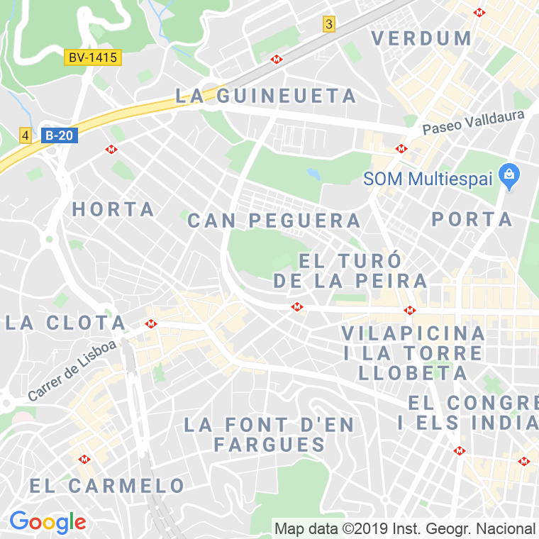 Código Postal calle Doctor Letamendi, Del   (Impares Del 1 Al 79)  (Pares Del 2 Al 80) en Barcelona