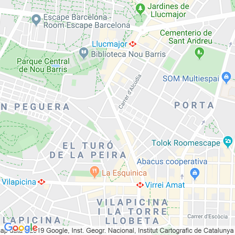 Código Postal calle Doctor Pi I Molist, Del   (Impares Del 1 Al 117) en Barcelona
