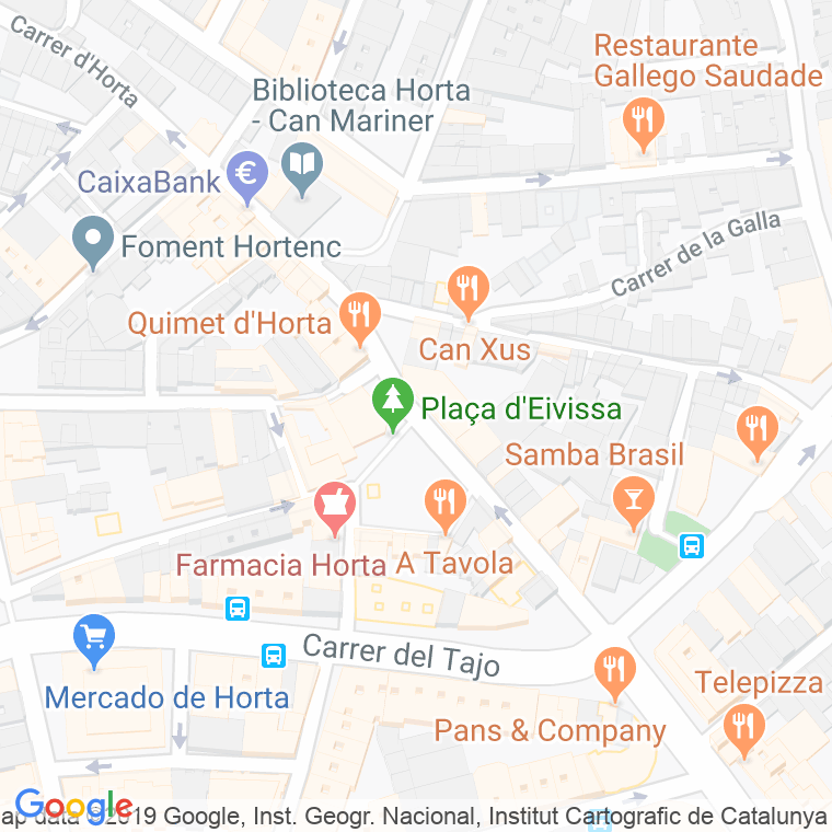 Código Postal calle Eivissa, plaça (Impares Del 15 Al Final)  (Pares Del 14 Al Final) en Barcelona