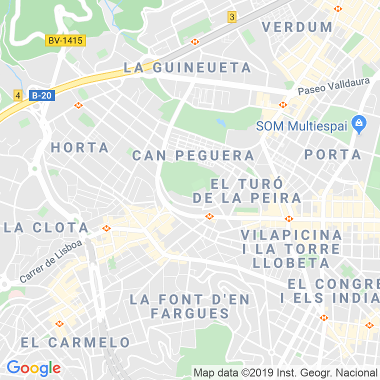 Código Postal calle Esperança, De L', plaça (Impares Del 1 Al Final)  (Pares Del 2 Al Final) en Barcelona