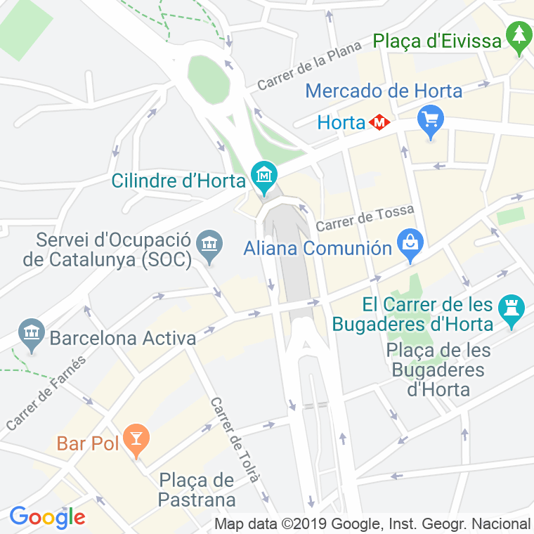 Código Postal calle Beatriu en Barcelona