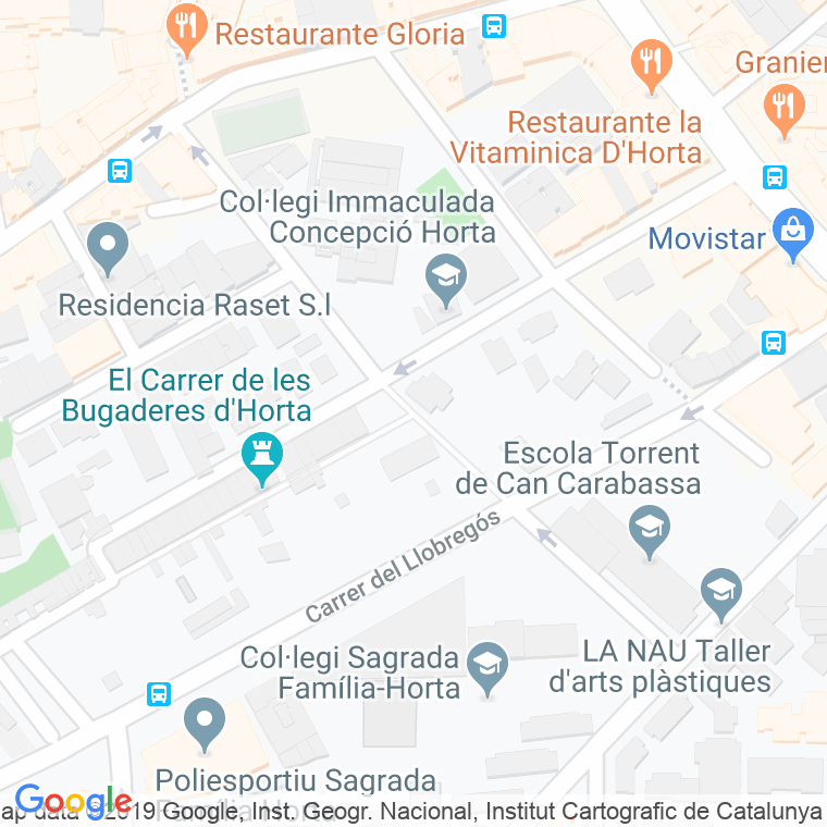 Código Postal calle Can Mateu, De, baixada en Barcelona