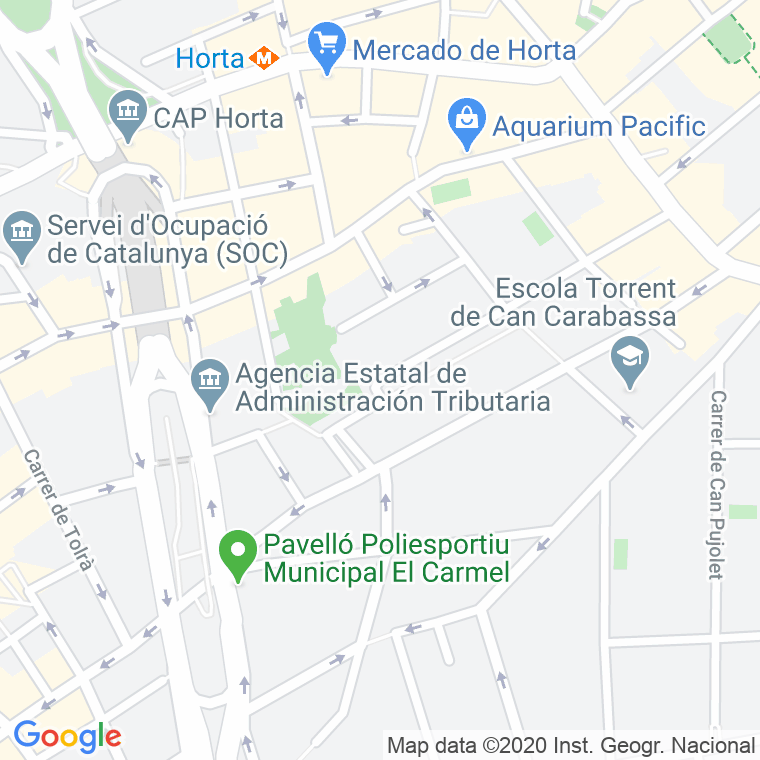 Código Postal calle Granollers en Barcelona