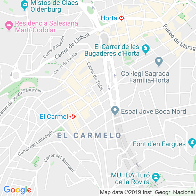 Código Postal calle Llobregos en Barcelona