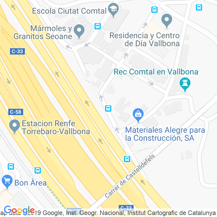 Código Postal calle Alzinar, avinguda en Barcelona